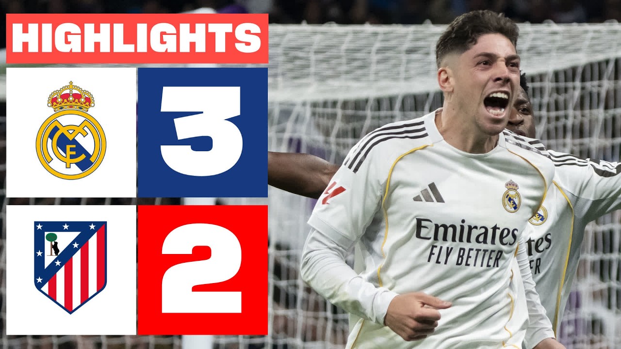 REAL MADRID 3 -  2 ATLÉTICO DE MADRID | RESUMEN LALIGA EA SPORTS