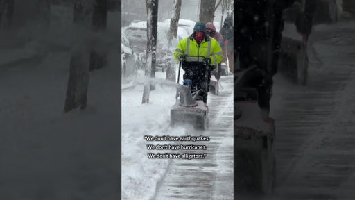 People ask why we live here…”➡️ No earthquakes. No hurricanes. Just… this❄️ #chicagovlog #snowstorm