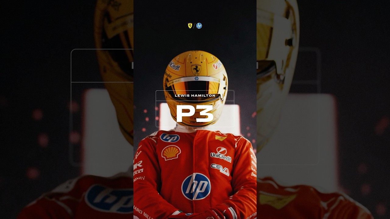 Lewis Hamilton’s first podium for Ferrari!! 🏆 #F1 #F1shorts