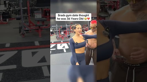 Maddie guesses Brad’s age 😭 #bradkraut #twitchclips #funny #gym #shorts