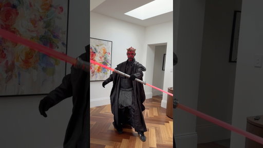 Wow, what a lucky girl huh? #starwars #darthmaul