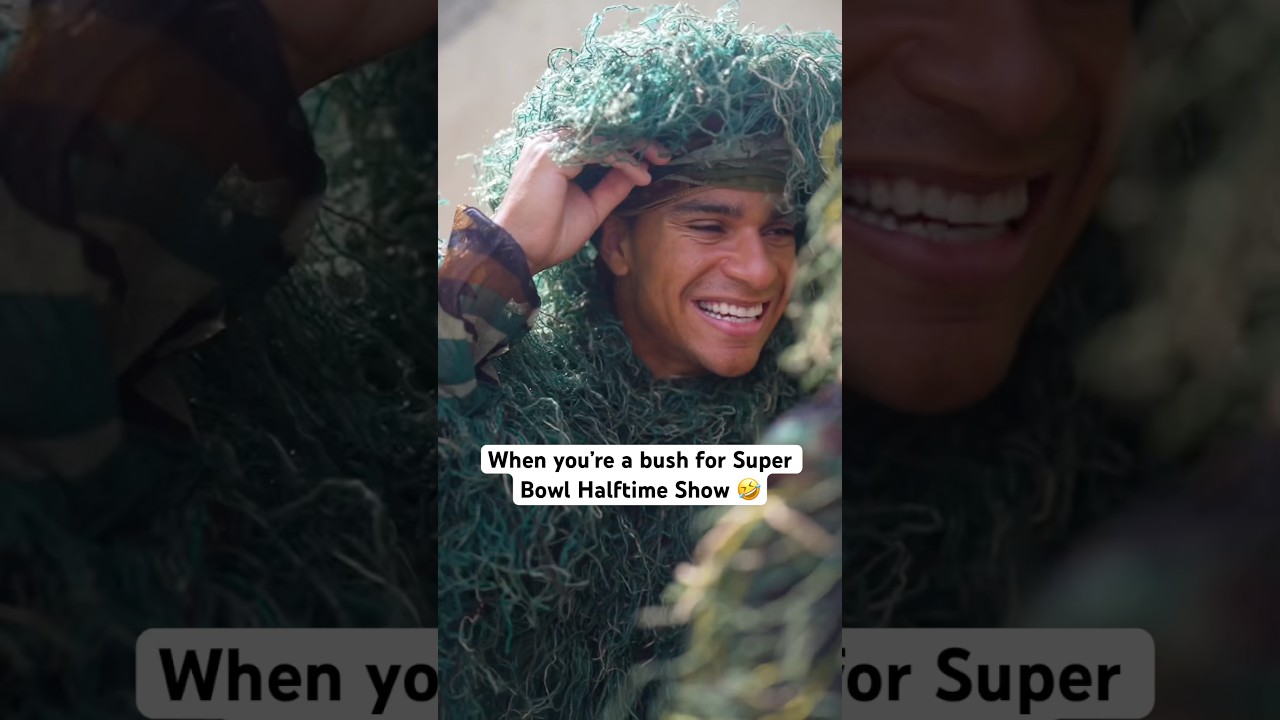 When you’re a bush for Super Bowl Halftime Show‼️🤣 #comedyshorts #sketchcomedy #snl