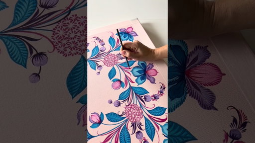 From painting to silk 🌸
