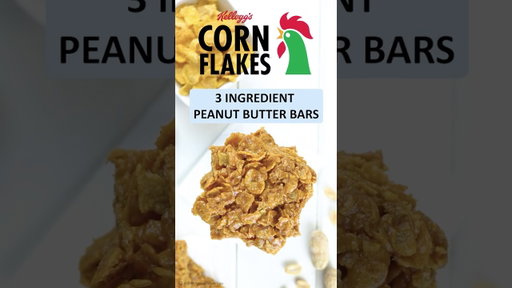 Kellogg's Corn Flakes® 3 Ingredient Peanut Butter Bars