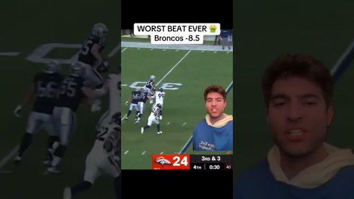 The WORST beat of the NFL Season 💸 #sportsbetting #nfl