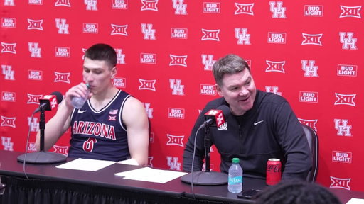 Arizona Basketball Press Conference - Postgame at Houston