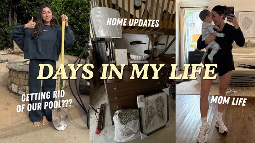 Day in my life: Backyard Update, Mom Life, Home Decor shopping, & More!