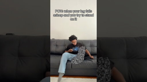 POV: when your leg falls asleep and you try to stand on it 🤨#shorts #mustwatch
