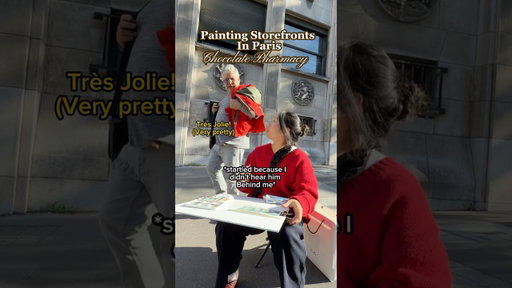 Marie Antoinette’s chocolate in Paris! 📍Debauve & Gallais #watercolour #livepainting #paris