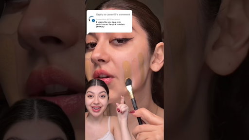 How do you correctly match your foundation undertone? Makeup for beginners. #makeup #foundation