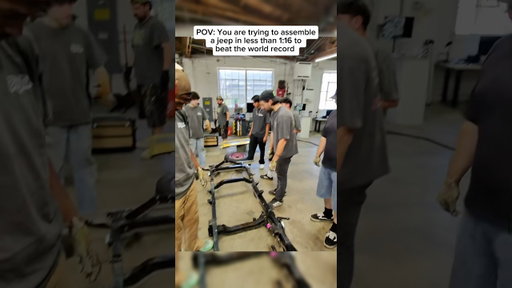 Can we assemble a Jeep in under 1:16?