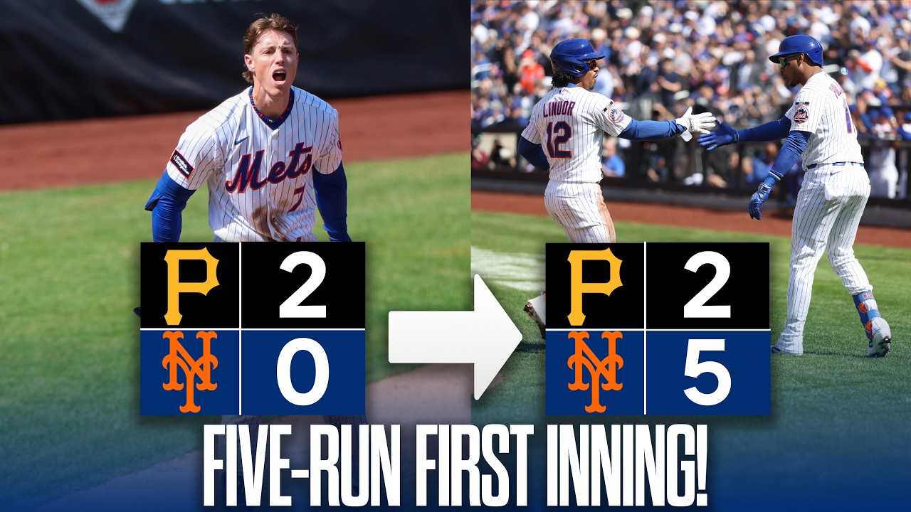 Mets Explode for 5 Runs in 1st Inning vs Paul Skenes | Opening Day 2026