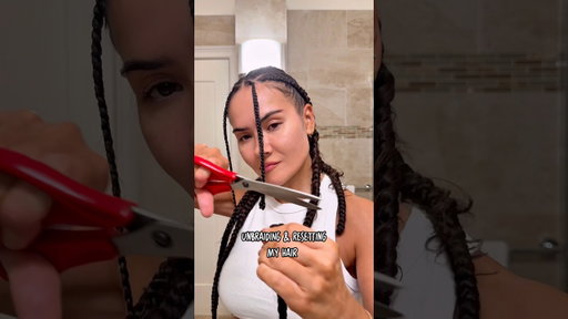 Unbraiding & resetting my hair