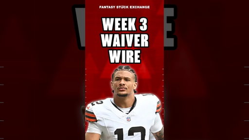 Week 3 Waiver Wire is LOADED