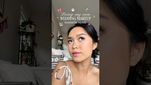 Asian beauty wedding makeup trial 🍑