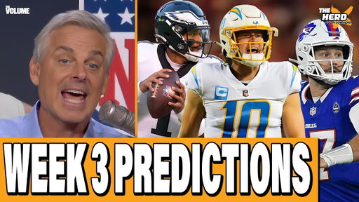 Colin Cowherd's NFL Week 3 Predictions: Eagles-Bears, Rams-Broncos, Chargers-Bills | Blazin' 5