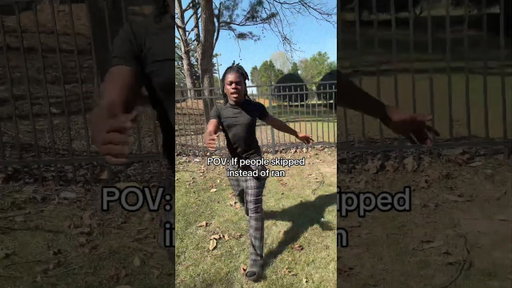 POV: If people skipped instead of ran #relatable #funny