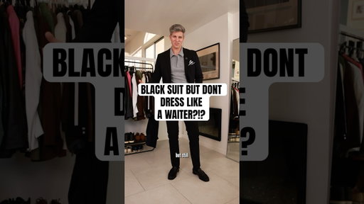 Wearing a Black Suit WITHOUT Looking Like a Waiter?!?