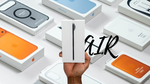 iPhone 17 Air Space Black Unboxing w/ Cases & Accessories!