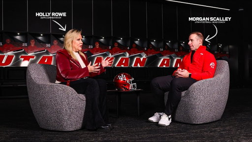 Sit down with Holly Rowe & Coach Morgan Scalley
