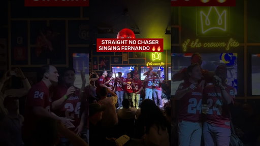 Straight No Chaser surprise performance of Fernando the night before the Natty!! #iufootball