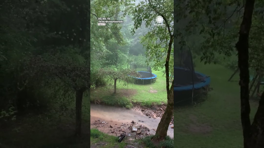 Flash Flood Swallows Back Yard, and Fast!