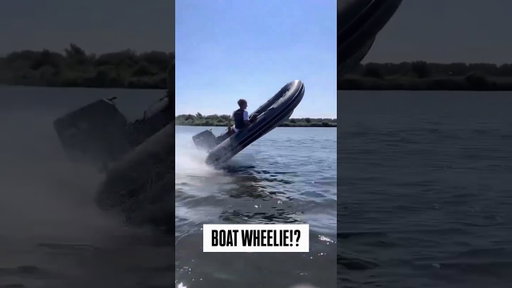 That's one way to ride a boat