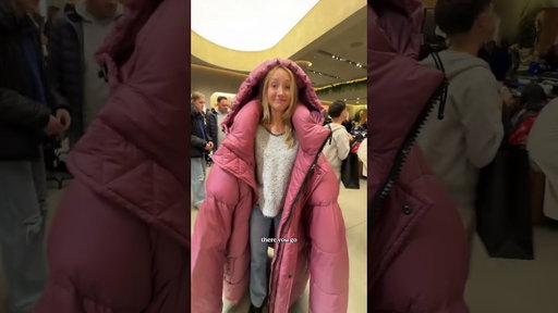 I tried on the biggest jacket ever...