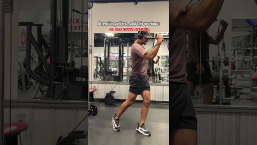 Had an empty gym last night…perfect time to film this 😂 #golf #golfshorts #golflife #tigerwoods