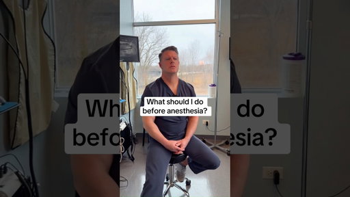 What should I do before anesthesia?