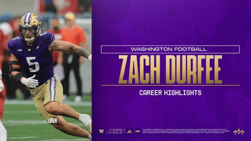 Zach Durfee Career Highlights: Washington Football
