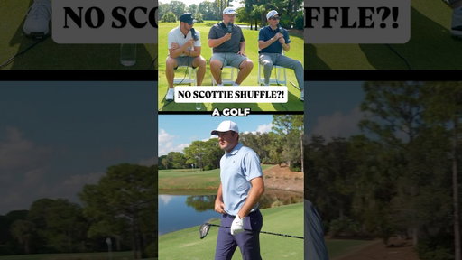 Scottie Scheffler hits a drive WITHOUT sliding his feet! @ForePlayPodcast @TAYLORMADEGOLF