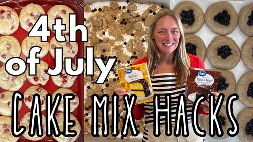 10 CAKE MIX HACKS Perfect for 4th of July! | Molly Purcell | Molly Makes it Easy