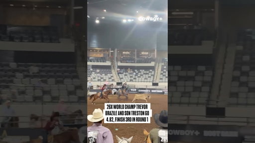 Rodeo legend Trevor Brazile competed with his son Treston in the Central Regionals @cowboy_plus