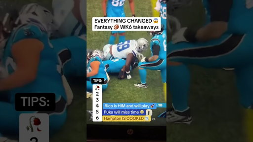 TOP lessons learned from week 6 #fantasyfootball #fantasyfootballwaiverwire #fantasyfootballweek7