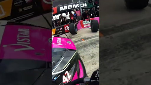 Crew changing tires at the Charlotte ROVAL