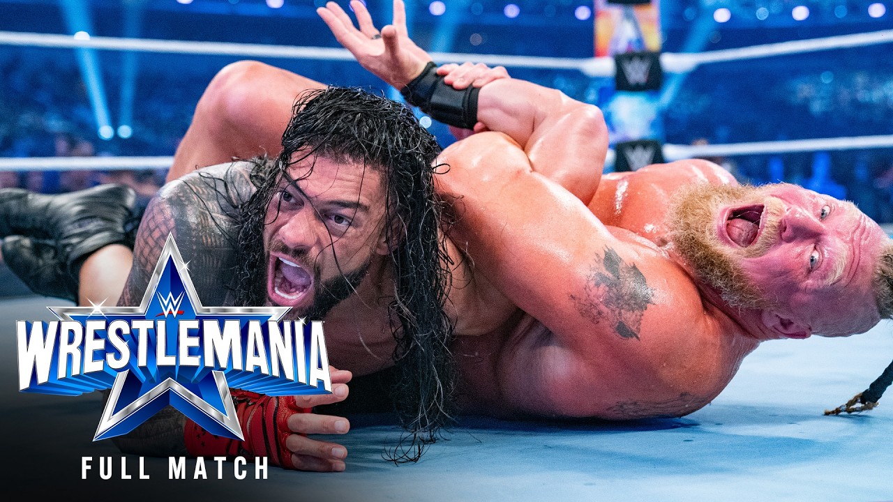 FULL MATCH: Brock Lesnar vs. Roman Reigns | Winner Take All Title Unification Match: WM 38