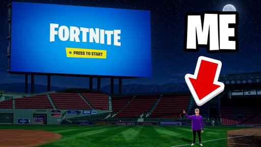 Fortnite, But On The WORLD'S BIGGEST TV!