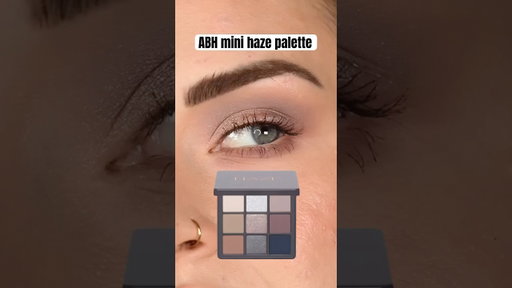Soft cool toned eyeshadow with the new ABH mini haze palette #eyeshadow #eyemakeup