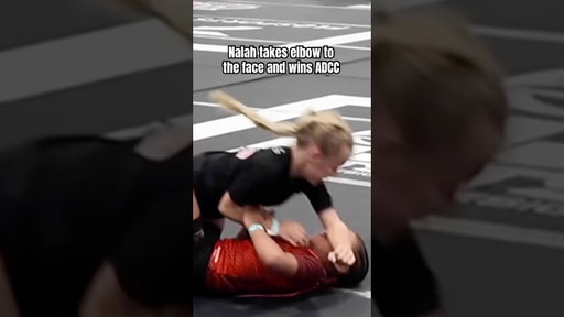 Nalah takes a nasty elbow to the eye and wins first round at ADCC