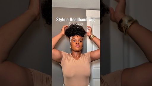 Style a fringe wig 5 ways. #hairstyle #curlywig #curlyhair #curlyhairstyles