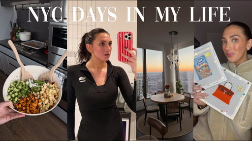 VLOG: NYC days in my life! running my first 5k, body image realities chat & cozy fall hobbies 🍂🪡