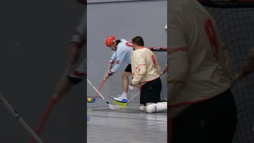 Player with zero career goals attempts a Michigan #floorball #hockey #nhl