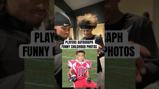 CU Football Players Autograph Funny Childhood Photos #CollegeFootball