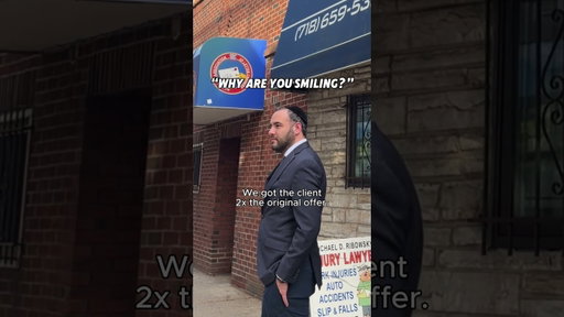 He Looks Happier Because His Client Just Got Twice the Offer #newyorklaw #insurance