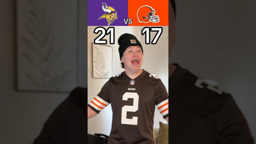 VIKINGS VS BROWNS RECAP😱🤣🏈 #nfl #football #vikings #browns #skit #funny