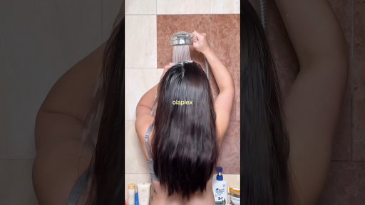 K18 in the shower or out of the shower?? #haircare #haircareroutine #k18 #olaplex