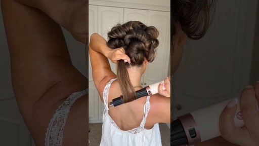 Airwrap curls from the back ✨🤎 #dysonairwrap #hairtutorial