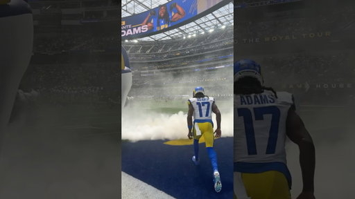 Davante’s first run out as a Ram. Chills. #rams #nfl #shorts