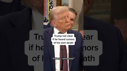 Trump not clear if he heard rumors of his own death